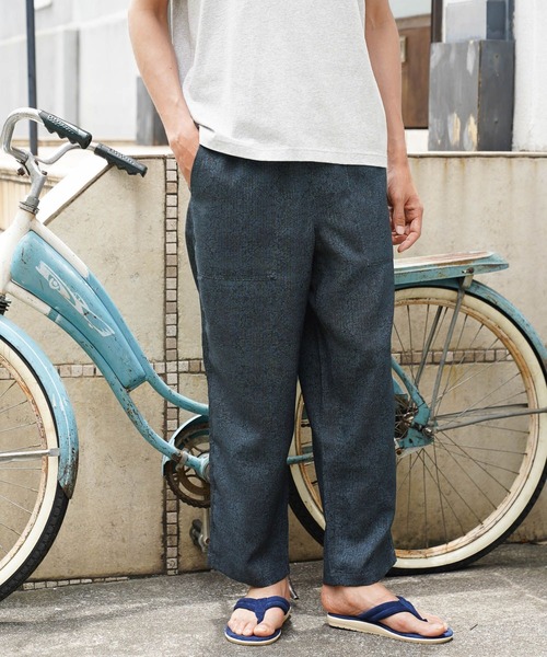 BAYFLOW(ベイフロー)の「リゾート柄リラックスパンツ(その他パンツ・メンズ・ネイビー/ベージュ/ブラック・MEDIUM/LARGE)」の16枚目の写真