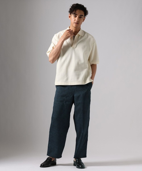 BAYFLOW(ベイフロー)の「リゾート柄リラックスパンツ(その他パンツ・メンズ・ネイビー/ベージュ/ブラック・MEDIUM/LARGE)」の8枚目の写真