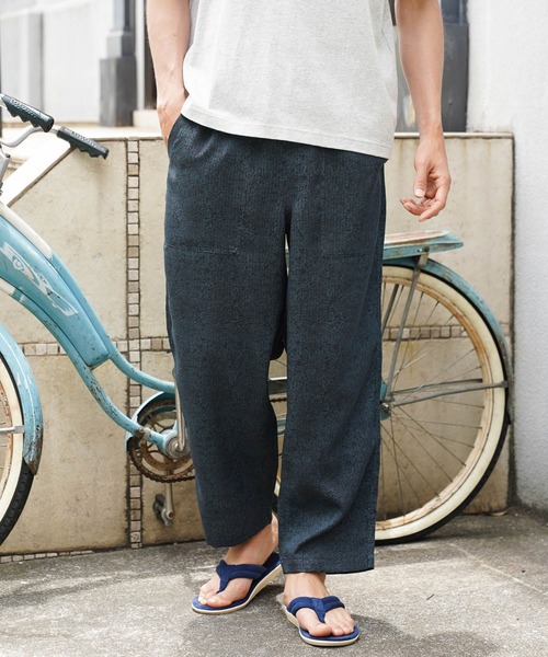 BAYFLOW(ベイフロー)の「リゾート柄リラックスパンツ(その他パンツ・メンズ・ネイビー/ベージュ/ブラック・MEDIUM/LARGE)」の15枚目の写真