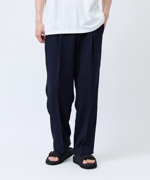 le cercle ADAM ET ROPE'(ルセルクルアダムエロペ)の「サマーツイードイージーワイドパンツ/セットアップ対応(その他パンツ・メンズ・ネイビー/ブラック・M/L/LL)」の10枚目の写真