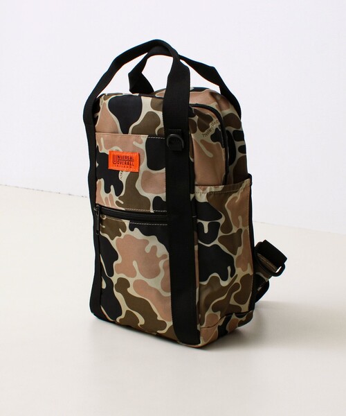 UNIVERSAL OVERALL（ユニバーサルオーバーオール）の「【UNIVERSAL OVERALL】Duffle body bag（ボディバッグ/ウエストポーチ・メンズ・ブラック/カモフラージュ・FREE）」の4枚目の写真
