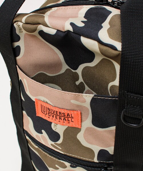 UNIVERSAL OVERALL（ユニバーサルオーバーオール）の「【UNIVERSAL OVERALL】Duffle body bag（ボディバッグ/ウエストポーチ・メンズ・ブラック/カモフラージュ・FREE）」の9枚目の写真