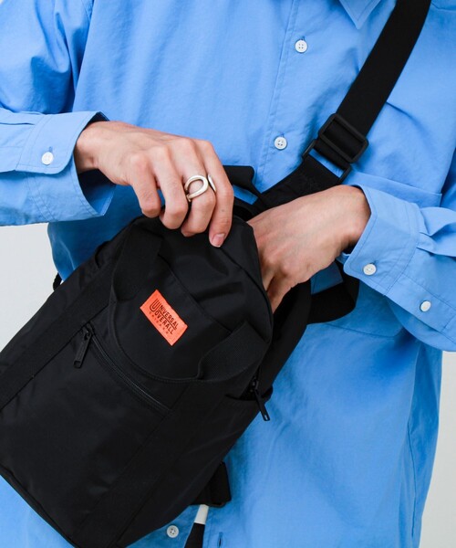 UNIVERSAL OVERALL(ユニバーサルオーバーオール)の「【UNIVERSAL OVERALL】Duffle body bag(ボディバッグ/ウエストポーチ・メンズ・ブラック/カモフラージュ・FREE)」の21枚目の写真