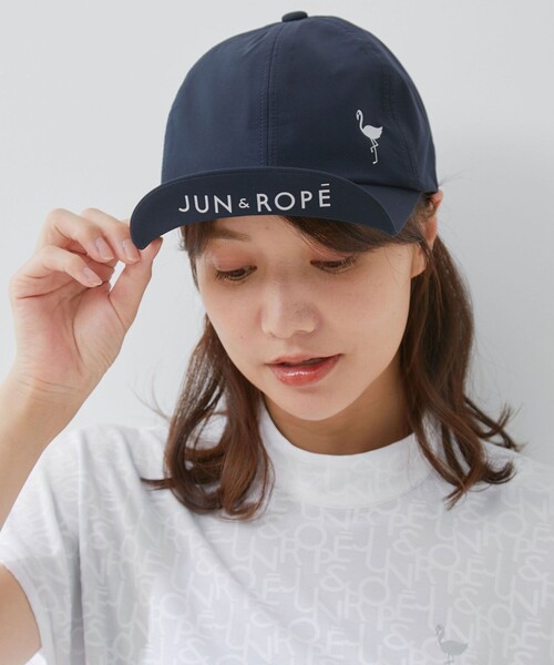 JUN&ROPE'（ジュンアンドロペ）の「レインキャップ/撥水・透湿（キャップ・レディース・ホワイト/ブラック/ネイビー・FREE）」の20枚目の写真