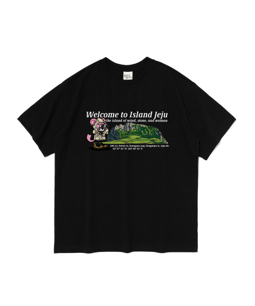 BERNI(ベルニ)の「ジェジュ ウェルカム トゥ 半袖Tシャツ (ブラック)(Tシャツ/カットソー・レディース・その他・SMALL/MEDIUM/LARGE/X-LARGE/2XL)」の6枚目の写真