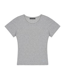 ESSENTIAL SLIM HALF TOP_GRAY
