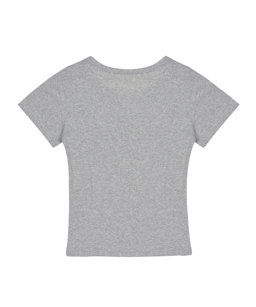 NICK&NICOLE(ニックアンドニコール)の「ESSENTIAL SLIM HALF TOP_GRAY(Tシャツ/カットソー・レディース・その他・FREE)」の2枚目の写真