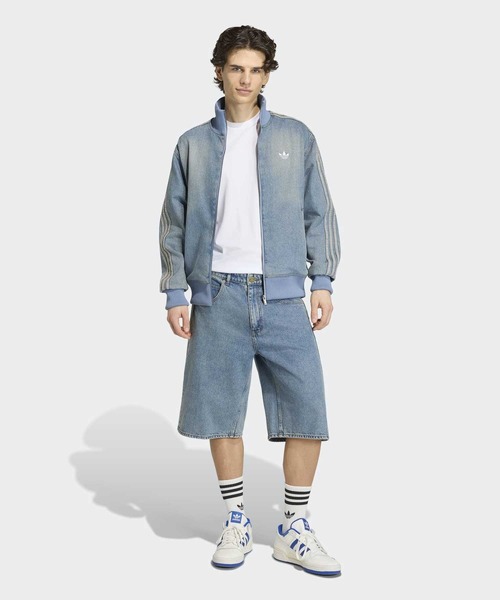 adidas(アディダス)の「ファイヤーバード アディカラー デニム トラックトップ / ジャージ / アディダスオリジナルス adidas Originals(デニムジャケット・メンズ・ブルー・3XL/X-LARGE/X-SMALL/LARGE/MEDIUM/SMALL/XX-LARGE)」の6枚目の写真