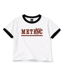メトリックリングクロップ半袖Tシャツ