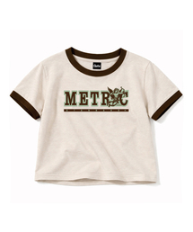 メトリックリングクロップ半袖Tシャツ