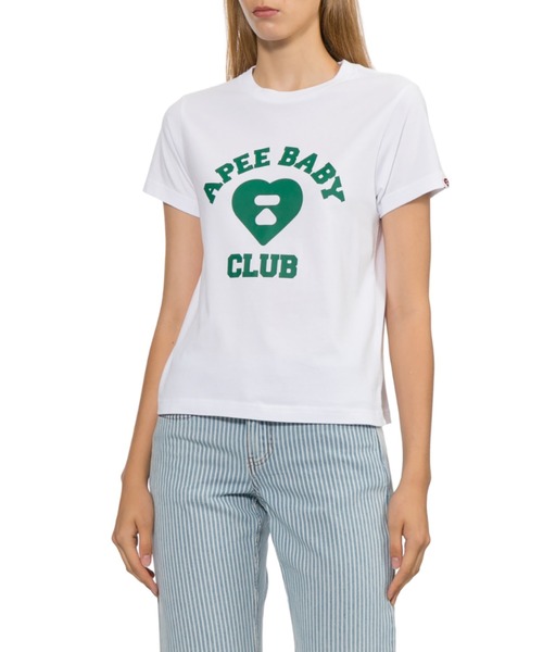 APEE BY A BATHING APE(エイピーバイアベイシングエイプ)の「APEE BABY PRINTED TEE #1 L(Tシャツ/カットソー・レディース・グレー/ピンク/イエロー/ブラック/ホワイト・SMALL/X-SMALL)」の11枚目の写真