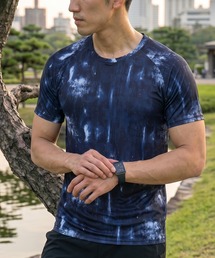 接触冷感コンプレッションTシャツ/ストレッチ半袖Tシャツ