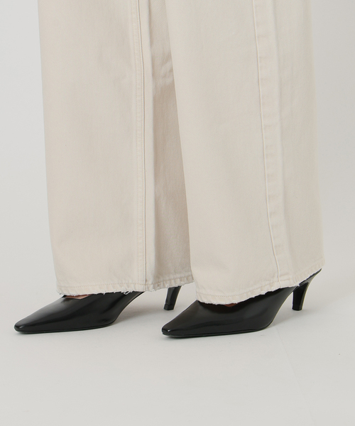 upperhights（アッパーハイツ）の「upper hights アッパーハイツ The Niece Mid-Rise 103323002（デニムパンツ・レディース・ホワイト/ブラウン・26/22/23/24/25）」の21枚目の写真