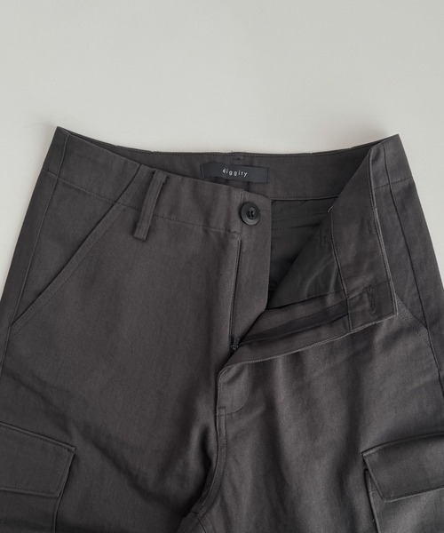 CANAL JEAN(キャナルジーン)の「diggity カプリカーゴパンツ(カーゴパンツ・レディース・チャコールグレー・MEDIUM/SMALL)」の14枚目の写真