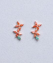 Zoule（ゾーラ）の「Zoule ゾーラ：FLOWER LETTER SERIES　jewel flower letter11　花言葉　キンモクセイ　金木犀　ピアス（ピアス（両耳用））」