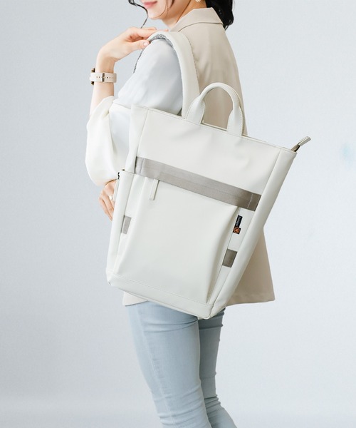 Sobagni(ソバニ)の「バックパック / BackPack180 02(バックパック/リュック・レディース・ホワイト/グレイッシュベージュ・FREE)」の10枚目の写真