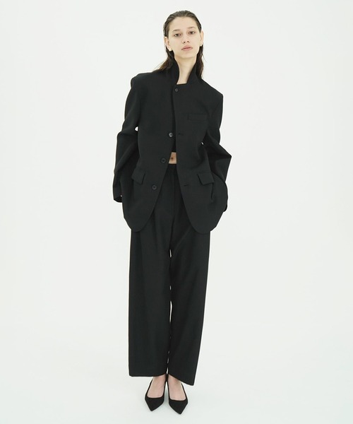CLANE(クラネ)の「HERRINGBONE LINE PANTS(その他パンツ・レディース・ブラック・1/2/0)」の13枚目の写真