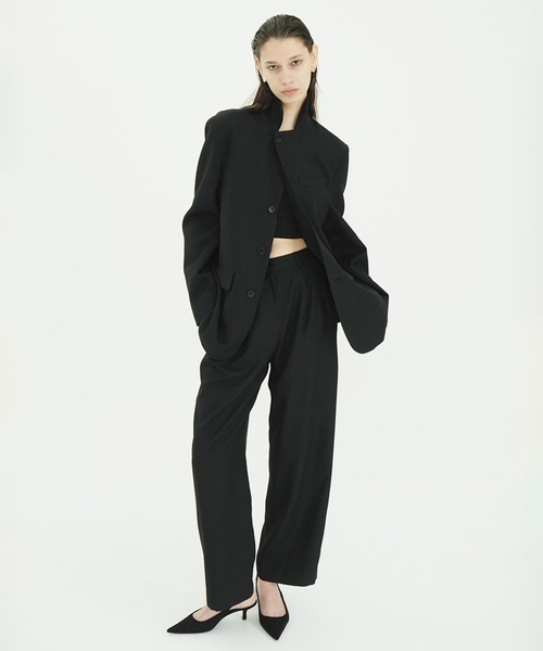 CLANE(クラネ)の「HERRINGBONE LINE PANTS(その他パンツ・レディース・ブラック・1/2/0)」の12枚目の写真