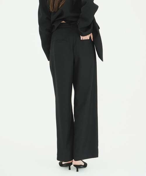 CLANE(クラネ)の「HERRINGBONE LINE PANTS(その他パンツ・レディース・ブラック・1/2/0)」の14枚目の写真