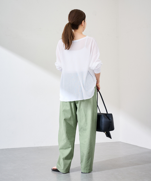 FRAMeWORK(フレームワーク)の「GARMENT DYEDカーブパンツ(その他パンツ・レディース・サックスブルー/グリーン・36/38/40)」の5枚目の写真