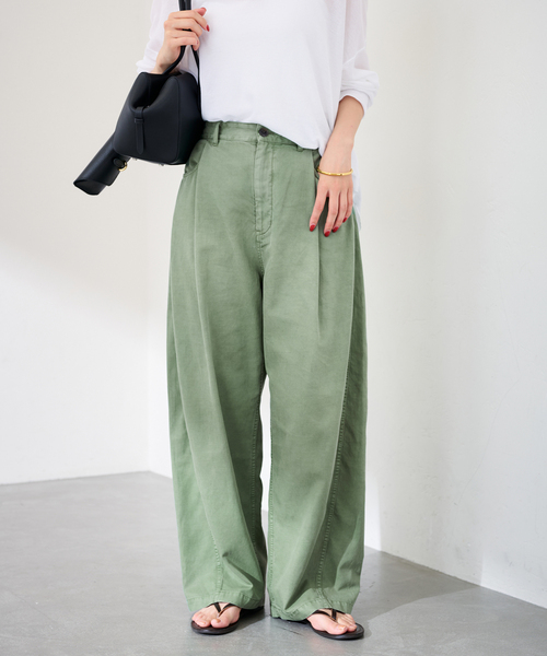 FRAMeWORK(フレームワーク)の「GARMENT DYEDカーブパンツ(その他パンツ・レディース・サックスブルー/グリーン・36/38/40)」の6枚目の写真