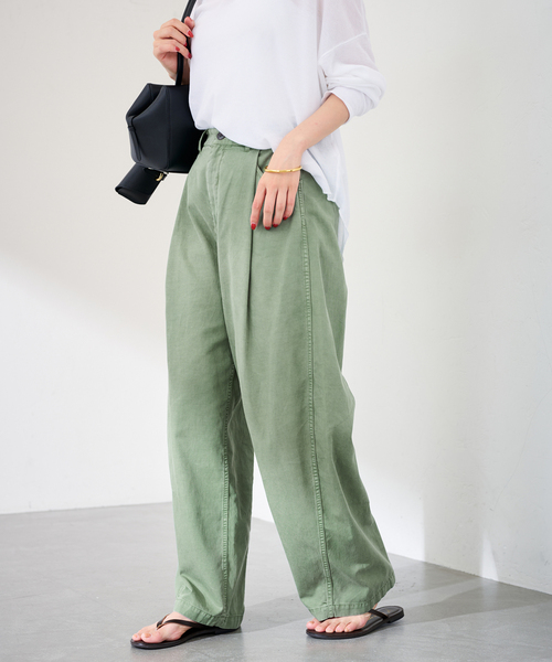 FRAMeWORK(フレームワーク)の「GARMENT DYEDカーブパンツ(その他パンツ・レディース・サックスブルー/グリーン・36/38/40)」の7枚目の写真