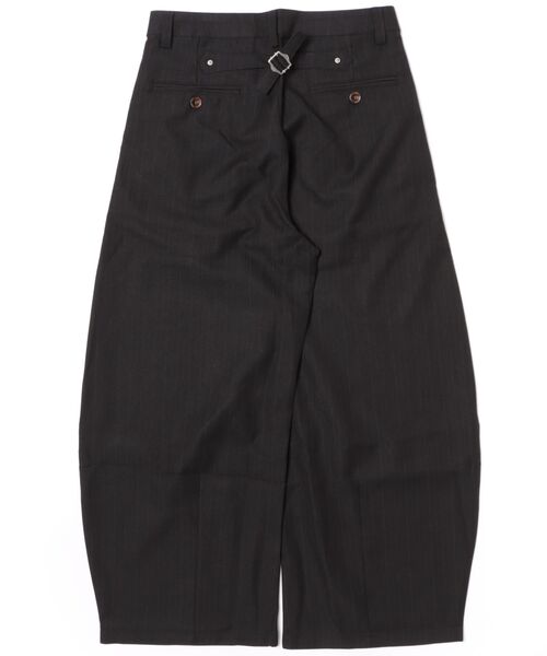 MAISON CLUB(メゾンクラブ)の「【MAISON CLUB】Long Flap Pocket Wide Slacks / ロングフラップポケット ワイドスラックス SNF(スラックス・メンズ・ブラック・M/L)」の17枚目の写真