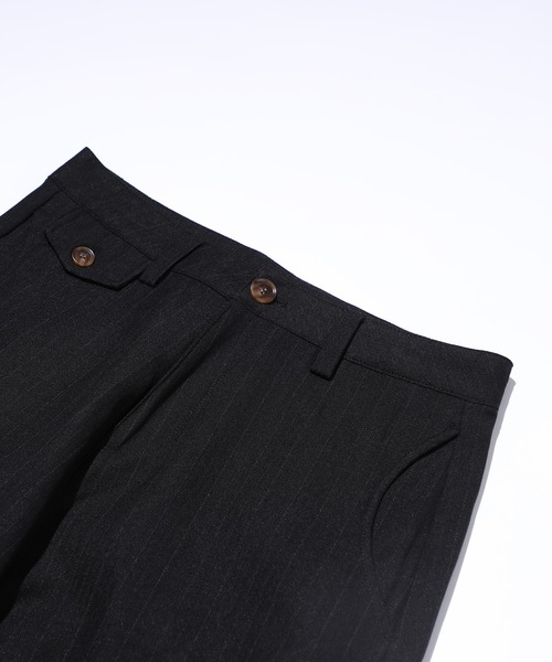 MAISON CLUB(メゾンクラブ)の「【MAISON CLUB】Long Flap Pocket Wide Slacks / ロングフラップポケット ワイドスラックス SNF(スラックス・メンズ・ブラック・M/L)」の10枚目の写真