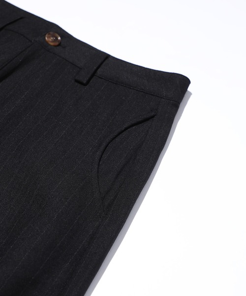 MAISON CLUB(メゾンクラブ)の「【MAISON CLUB】Long Flap Pocket Wide Slacks / ロングフラップポケット ワイドスラックス SNF(スラックス・メンズ・ブラック・M/L)」の11枚目の写真