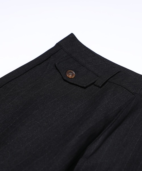 MAISON CLUB(メゾンクラブ)の「【MAISON CLUB】Long Flap Pocket Wide Slacks / ロングフラップポケット ワイドスラックス SNF(スラックス・メンズ・ブラック・M/L)」の12枚目の写真