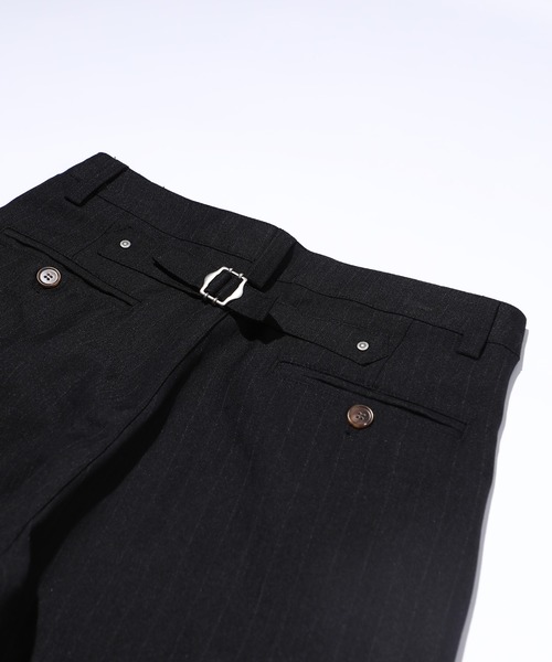 MAISON CLUB(メゾンクラブ)の「【MAISON CLUB】Long Flap Pocket Wide Slacks / ロングフラップポケット ワイドスラックス SNF(スラックス・メンズ・ブラック・M/L)」の13枚目の写真