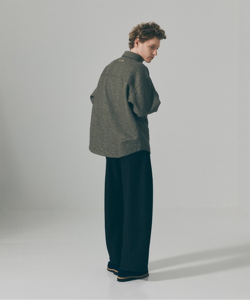 MAISON CLUB(メゾンクラブ)の「【MAISON CLUB】Long Flap Pocket Wide Slacks / ロングフラップポケット ワイドスラックス SNF(スラックス・メンズ・ブラック・M/L)」の7枚目の写真