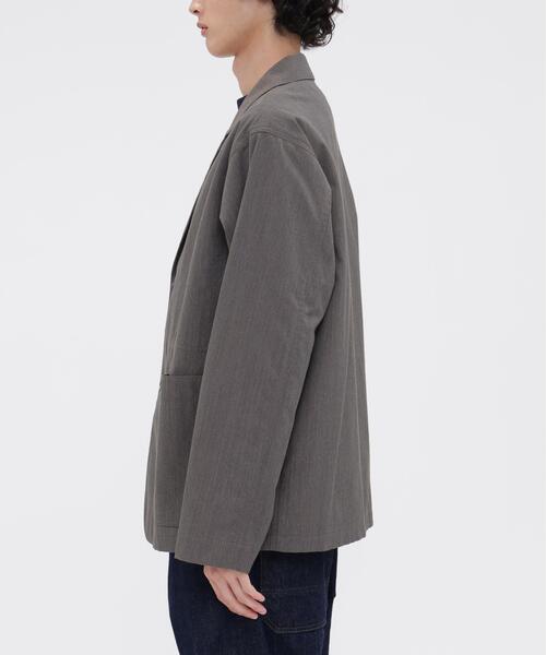 MHL.(エムエイチエル)の「WOOL COTTON TWILL(テーラードジャケット・メンズ・グレー/ネイビー・SMALL/MEDIUM/LARGE)」の14枚目の写真