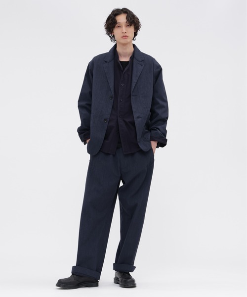 MHL.(エムエイチエル)の「WOOL COTTON TWILL(テーラードジャケット・メンズ・グレー/ネイビー・SMALL/MEDIUM/LARGE)」の7枚目の写真