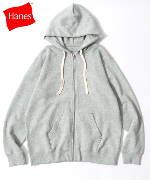 HANES(ヘインズ)の「Hanes/へインズ SWEATS SHIRO/シロ 白 ホワイト KURO/クロ 黒 ブラック MOKU/モク 杢 グレー 裏毛 無地 スウェット ジップアップパーカー フーディー/レディース メンズ(パーカー・メンズ・ブラック/グレー/ホワイト・M/XL/L)」の3枚目の写真