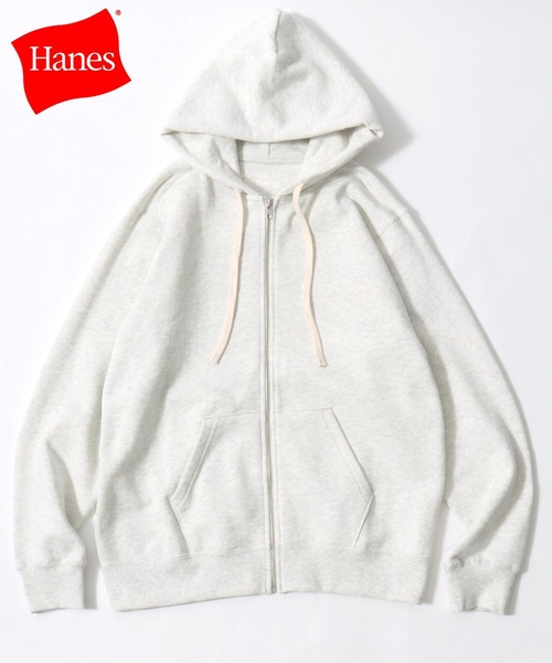 HANES(ヘインズ)の「Hanes/へインズ SWEATS SHIRO/シロ 白 ホワイト KURO/クロ 黒 ブラック MOKU/モク 杢 グレー 裏毛 無地 スウェット ジップアップパーカー フーディー/レディース メンズ(パーカー・メンズ・ブラック/グレー/ホワイト・M/XL/L)」の1枚目の写真