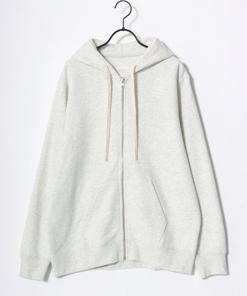 HANES(ヘインズ)の「Hanes/へインズ SWEATS SHIRO/シロ 白 ホワイト KURO/クロ 黒 ブラック MOKU/モク 杢 グレー 裏毛 無地 スウェット ジップアップパーカー フーディー/レディース メンズ(パーカー・メンズ・ブラック/グレー/ホワイト・M/XL/L)」の7枚目の写真