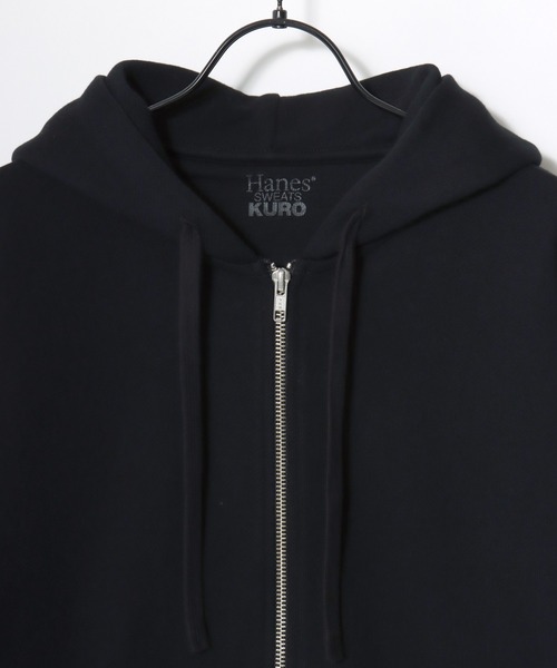 HANES(ヘインズ)の「Hanes/へインズ SWEATS SHIRO/シロ 白 ホワイト KURO/クロ 黒 ブラック MOKU/モク 杢 グレー 裏毛 無地 スウェット ジップアップパーカー フーディー/レディース メンズ(パーカー・メンズ・ブラック/グレー/ホワイト・M/XL/L)」の18枚目の写真
