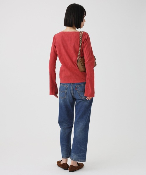 BABYLONE(バビロン)の「クレープジャージープルオーバー(Tシャツ/カットソー・レディース・ブラック/オフホワイト/レッド・フリー)」の22枚目の写真