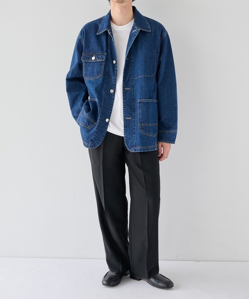 PUBLIC TOKYO（パブリックトウキョウ）の「【2026秋新作】 PUBLIC DENIM COVERALL（カバーオール・メンズ・ダークインディゴブルー/ブルー/ブラック・1/2）」の13枚目の写真