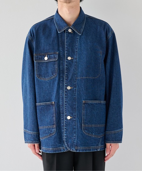 PUBLIC TOKYO（パブリックトウキョウ）の「【2026秋新作】 PUBLIC DENIM COVERALL（カバーオール・メンズ・ダークインディゴブルー/ブルー/ブラック・1/2）」の10枚目の写真