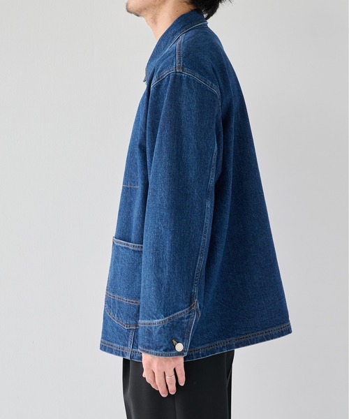 PUBLIC TOKYO（パブリックトウキョウ）の「【2026秋新作】 PUBLIC DENIM COVERALL（カバーオール・メンズ・ダークインディゴブルー/ブルー/ブラック・1/2）」の11枚目の写真