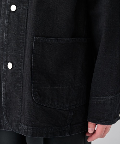 PUBLIC TOKYO（パブリックトウキョウ）の「【2026秋新作】 PUBLIC DENIM COVERALL（カバーオール・メンズ・ダークインディゴブルー/ブルー/ブラック・1/2）」の5枚目の写真