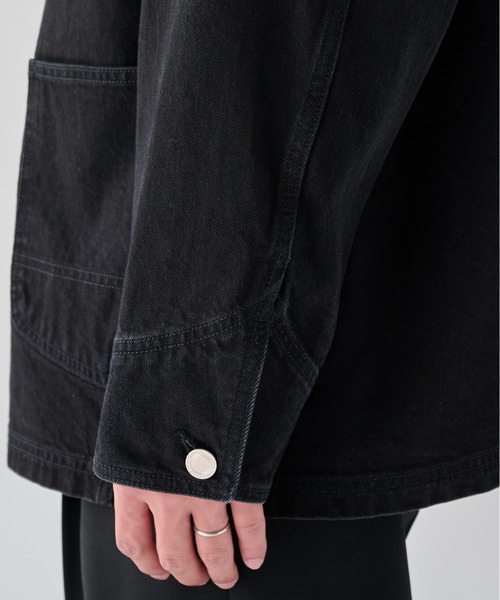 PUBLIC TOKYO（パブリックトウキョウ）の「【2026秋新作】 PUBLIC DENIM COVERALL（カバーオール・メンズ・ダークインディゴブルー/ブルー/ブラック・1/2）」の6枚目の写真