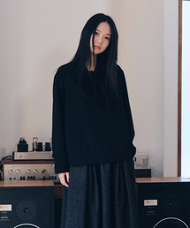 MALEN（マレン）の「スカーフTシャツ ブラック（シャツ/ブラウス）」