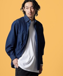 ROOPTOKYO | デニムシャツ カジュアル ストリート メンズライク べーシック 2026秋冬 秋服(シャツ/ブラウス)