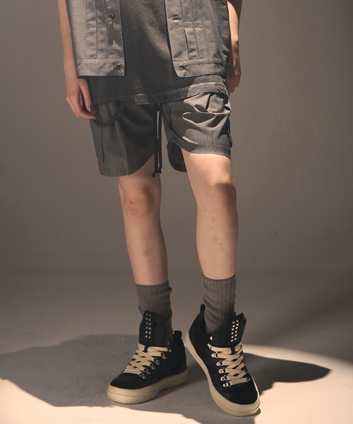NAPE_(ネイプ)の「mp15515-THAI - CARGO-HPT カーゴショーツ(NPS-306)(その他パンツ・メンズ・ライトグレー/ブラック・4/3/2/1)」の1枚目の写真