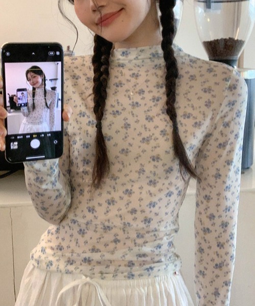 Vipoa(ヴィポア)の「フラワーシアートップス(Tシャツ/カットソー・レディース・ホワイト・FREE)」の20枚目の写真