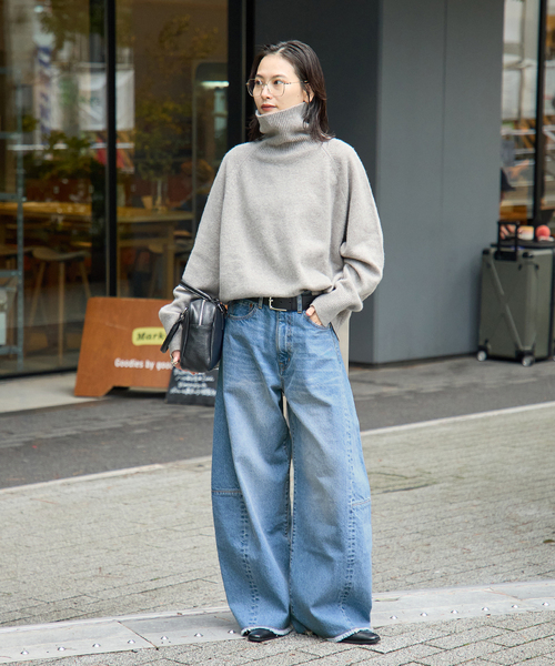 JOURNAL STANDARD(ジャーナルスタンダード)の「12oz DENIM コクーンパンツ(デニムパンツ・レディース・ブルー系その他・38/36)」の20枚目の写真