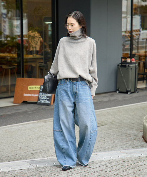 JOURNAL STANDARD(ジャーナルスタンダード)の「12oz DENIM コクーンパンツ(デニムパンツ・レディース・ブルー系その他・38/36)」の21枚目の写真